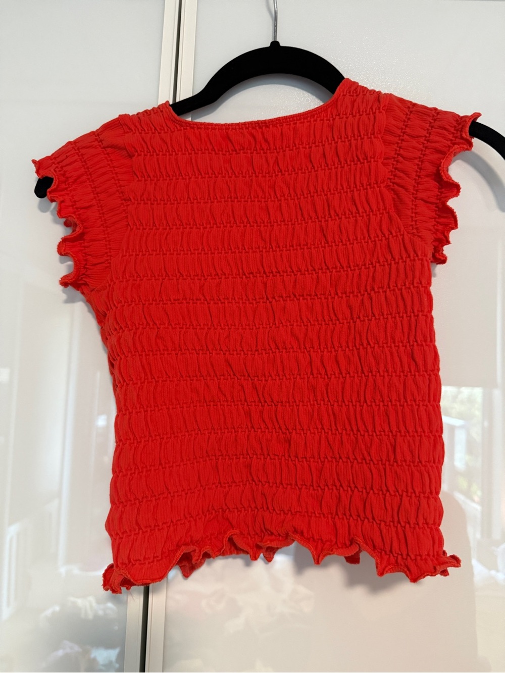 Red / Orange Elastic shirt- Size XS